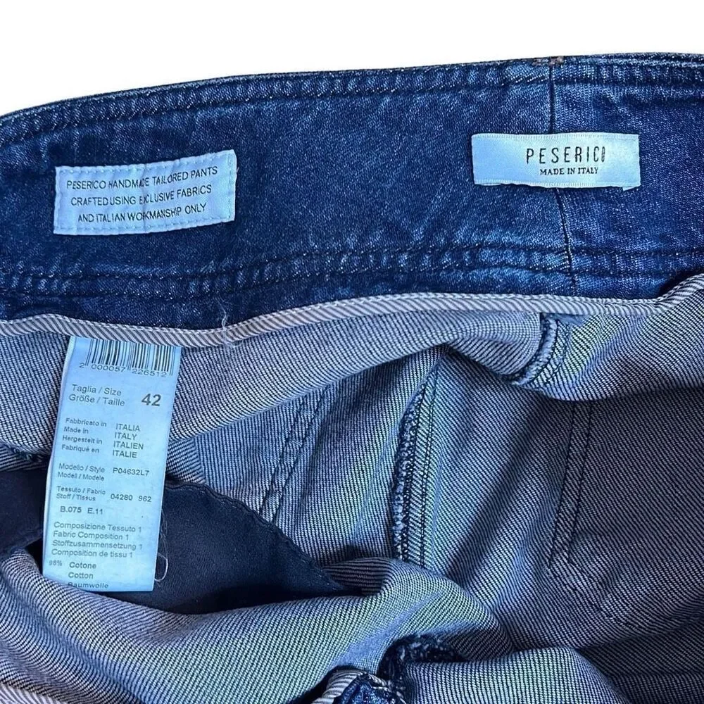 NWT Peserico High Waisted Jeans Denim Pants 6